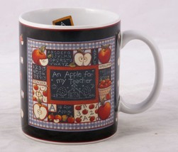 &quot;An Apple for my Teacher&quot; Mug w/ blackboard numbers alphabet apples Coff... - $8.75