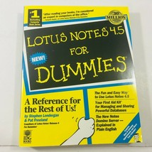 Lotus Notas 4.5 para Dummies (1997 ,1st Edición Por S. R. Londergan &amp; P - £7.74 GBP