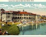 Belle Isle Casino From Canal Detroit Michigan MI UNP Unused WB Postcard L6 - $4.90