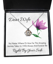 Valentine Necklace Dear Wife Purple Flower Crown-MC-NL - £51.86 GBP