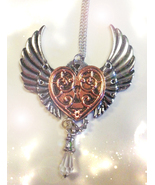 HAUNTED NECKLACE WINGED HEART OF THE VALKYRIE PATH HIGHEST LIGHT COLLECTION - $559.77