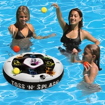 Poolmaster Toss &#39;N&#39; Splash Inflatable Floating Game for Swimming Pools, Lawns, D - £41.59 GBP