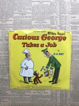 Vintage 1969 Vinyl Record Scholastic Curious George Takes A Job 33 1/3 Rpm - £9.80 GBP