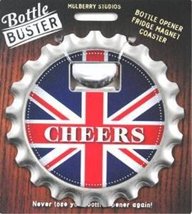 Brit Edition Bottle Buster Union Jack Beer Opener Fridge Magnet Cap Coaster - Me - £5.08 GBP