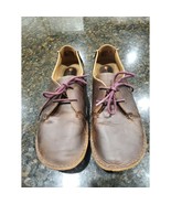 Clarks Unstructured Brown Women&#39;s Leather Rubber Sole Lace Up Boots Size... - $66.34 CAD