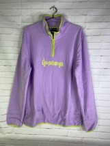 NEW Goosebumps Polar Fleece Pullover 1/4 Zip Sweater Purple Green Womens... - £54.11 GBP