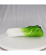 Art Glass Bok Choy Celery Leek Vegetable Home Decor Paperweight - £16.12 GBP