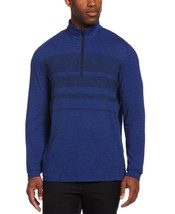 PGA Tour Men&#39;s Luxury Performance Textured Gradient Stripe 1/4-Zip SweatShirt-Sm - $21.99