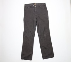 Vintage Carhartt Mens 36x34 Faded Spell Out Relaxed Fit Wide Leg Canvas ... - $44.50