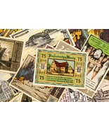 1920&#39;s Alemania Notgeld Dinero 25pc Ciudad Vistas - Aken ,Altona,Paulinz... - $105.03