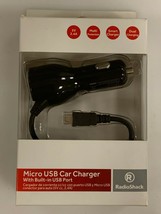 Micro USB Car Charger w/ Built-in USB Port &amp; Micro USB Cable Smart Dual ... - £7.94 GBP