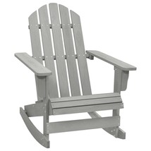 Garden Rocking Chair Grey Hardwood Standard Durable - $2,572.12 MXN
