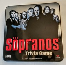 The Sopranos Trivia Adult Board Game Collectible Metal Tin 2004 Cardinal - $12.85