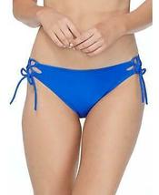 Raisins Juniors Sweet Side-Tie Bikini Bottoms Womens Swimsuit-L/Blue - £15.80 GBP