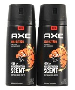 2 Ct Axe 4 Oz Gold Citron Cool Citrus White Woods Scent Deodorant Body S... - £20.33 GBP