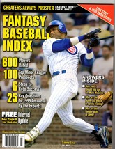 VINTAGE 1998 Fantasy Baseball Index Magazine Sammy Sosa Cubs - £15.52 GBP