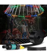 Trampoline Sprinkler For Kids With 39.4Ft Led Trampoline Lights 39 Ft Lo... - £32.76 GBP