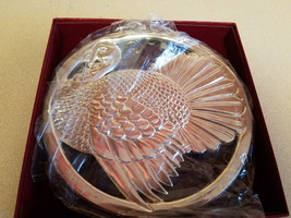 Vintage Gorham 1982 Silver Plated Thanksgiving Turkey Trivet Italy w/ Box (NEW) - £23.24 GBP