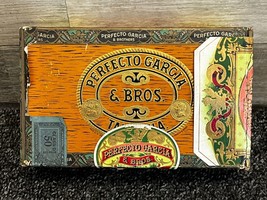 Perfecto Garcia &amp; Bros Cigar Box Tampa Florida Vintage Tobacciana 1942 - 1959 - £13.95 GBP