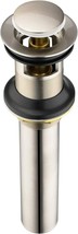 In A Brushed Nickel Finish, The Purelux Bathroom Sink Drain Stopper Faucet - £25.97 GBP