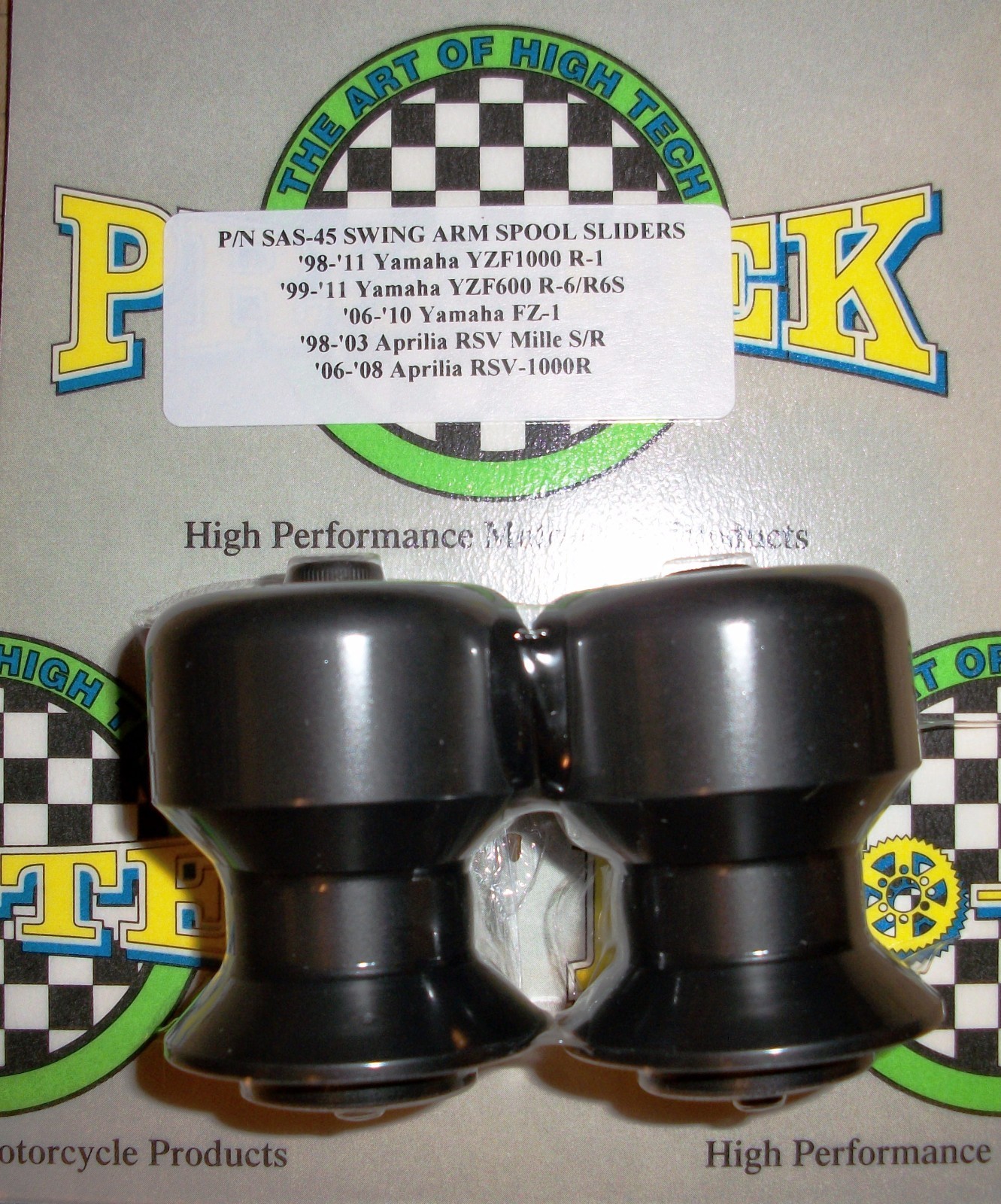 Pro-tek Swing Arm Spool Slider Yamaha 2006 2007 2008 2009 2010 YZF-R1 YZF R1 Blk Item image 2