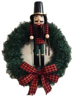Deer Hunter Nutcracker Christmas Wreath New Handmade - £37.29 GBP
