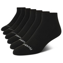 Reebok Mens Athletic Socks  Cushion Quarter Cut Ankle Socks (6 Pack), Size Shoe  - £29.88 GBP