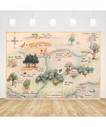100 Acre Woods Baby Shower Backdrop 7x5ft Cartoon Photography Props - $22.20 CAD