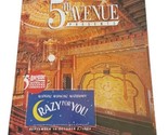 1994 5th Avenue Theatre Programma Seattle Washington Wa Pazzo Per Voi Vo... - £26.70 GBP