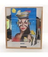 Vtg LUXOTTICA Paola Casagrande Fish glasses Art Framed Mirrored Print 18x24 - €303,07 EUR