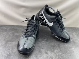 Nike Football Cleats Men 8.5 M Vapor Edge Shark Shoes Black White Athletic - $37.77 CAD