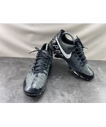 Nike Football Cleats Men 8.5 M Vapor Edge Shark Shoes Black White Athletic - $37.77 CAD