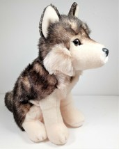 Douglas Cuddle Toy ATKA Wolf Stuffed Animal Sitting Plush Toy 10 inch Preowned - £15.52 GBP
