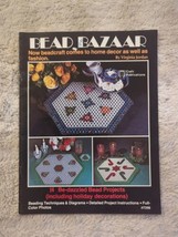 BEAD BAZAAR Vintage Beading Patterns Craft Book Plaid #7299 Vtg SC 1979 ... - $9.49