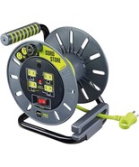 Masterplug Power At Work Four Powered Outlets, Open Cord Reel with Winding - £33.62 GBP