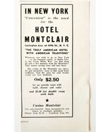 1936 Hotel Montclair Advertisement Casino New York City Lexington Avenue... - $24.99