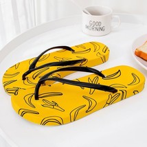 Summer Fashion Fruit Print Women Slippers Lightweight Cute Cartoon Flip Flops Ou - £18.63 GBP