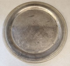 International Silver Company Silverplate 12" Round Serving Platter Vintage - $19.60