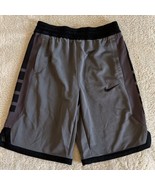 Nike Boys Dark Gray Black Basketball Shorts Pockets 14 - £9.63 GBP