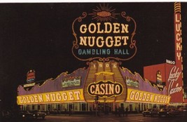 Golden Nugget Casino Las Vegas Nevada NV Postcard C29 - £2.34 GBP