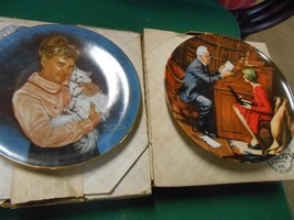 Great Collection 2 KNOWLES Fine China &quot;Norman Rockwell&quot; COLLECTOR PLATES - £12.07 GBP