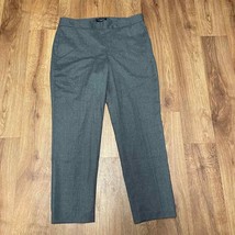 Talbots Womens Gray Heritage Ankle Cropped Wool Dress Pants Size 12P Petite - £25.38 GBP