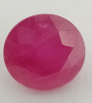1.91 ct  Round Brilliant Cut Natural Burmese Ruby Pinkish Red W/ Gemsny Report - £542.92 GBP