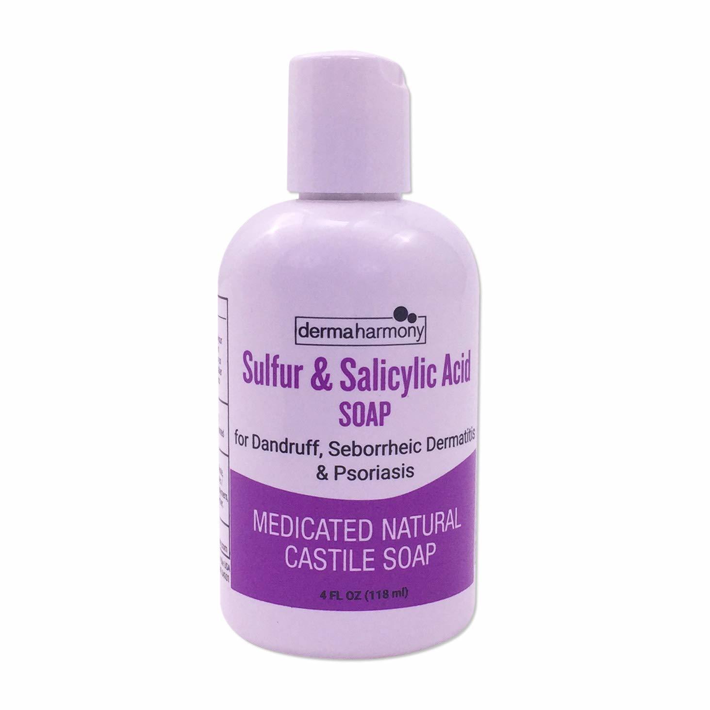 Dermaharmony 5% Sulfur and 2% Salicylic Acid Liquid Castile Soap (4 Fl O... - $9.79