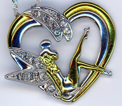 Corazón Hueco Moda Creativo Diamante Femenino Fairy Colgante Duende Ánge... - £17.15 GBP