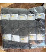 10x Schaffhauser Yarn Lana Virgin Wool &amp; Acrylic 50g Fiorella Black/Grey... - $39.19