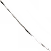 925 Sterling Silver Women Box Necklace Slim Thin Collarbone Chain For Pendant Me - £10.46 GBP