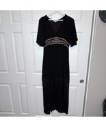 Umgee Embroidered Lace Maxi Dress * Black * Large - £14.51 GBP