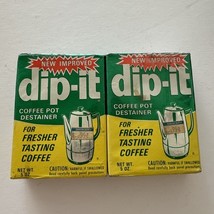 Dip-It Coffee Pot Destainer Plastic Cup Cleaner Powder Old Stock Sealed ... - $62.99