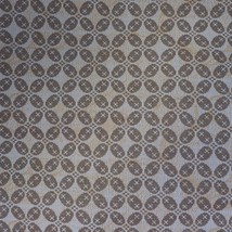 Vintage Fabric 1970&#39;s 1960&#39;s Brown Pattern Polyester Fabric 60&quot;x128&quot; - £102.53 GBP